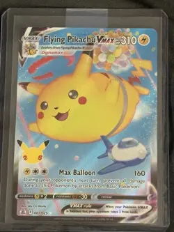 Surfing Pickachu V and Flying Pickachu Vmax Pokemon Cards Lot Of 2 - Image 3