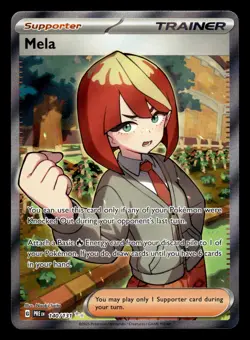Mela 140/131 Ultra Rare Prismatic Evolutions Pokemon Card - Image 1