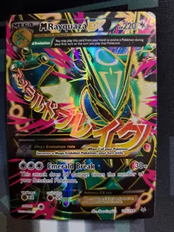 Pokemon TCG Mega M Rayquaza EX Full Art Card 105/108 Roaring Skies - Image 1