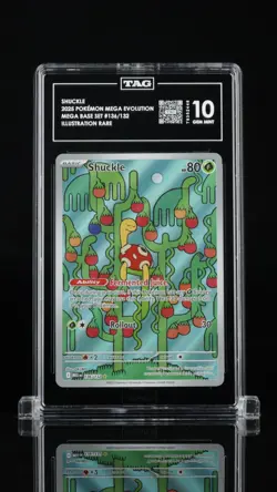 2025 POKEMON MEG EN-MEGA EVOLUTION ILLUSTRATION RARE #136 SHUCKLE TAG 10 - Image 1
