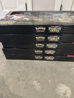 Pokemon Paldean Fates Great Tusk Iron Threads EX Premium Collection (x5) IN HAND - Image 2