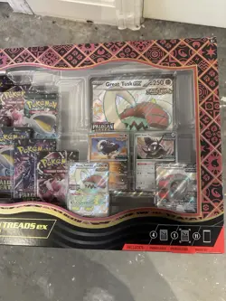 Pokemon Paldean Fates Great Tusk Iron Threads EX Premium Collection (x5) IN HAND - Image 4