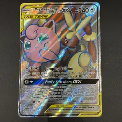 Mega Lopunny & Jigglypuff GX 225/236 Tag Team Cosmic Eclipse Pokemon TCG - Image 1