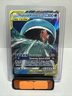 Pokemon TCG Magikarp & Wailord GX SM166 Promo MP/LP Pokemon TCG - Image 1