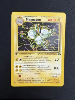 Pokemon Magneton 26/62 Fossil Rara Prima Edizione Wizards ITA Carte Vintage - Image 1