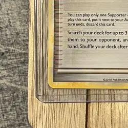 2010 Pokemon TCG Pokemon Collector 97/123 Supporter Non Holo LP - Image 5