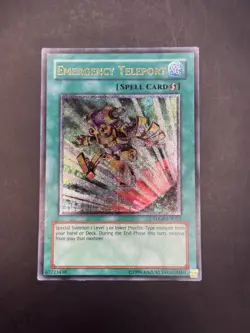 YUGIOH EMERGENCY TELEPORT ULTIMATE RARE EXCELLENT CONDITION TDGS-EN053 - Image 1