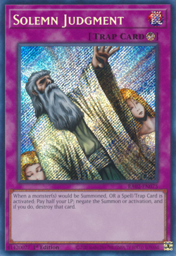 Solemn Judgment - RA02-EN075 1st Ed Secret Rare NM Yugioh - Image 1