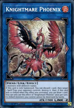 Knightmare Phoenix - Secret Rare 1st Edition RA03-EN042 - NM - YuGiOh - Image 1
