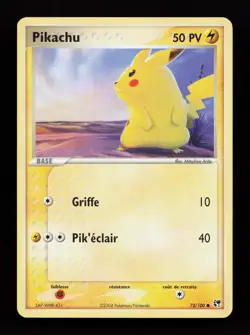 Pikachu 72/100 Common Sandstorm Italian Pokemon Card - Image 1