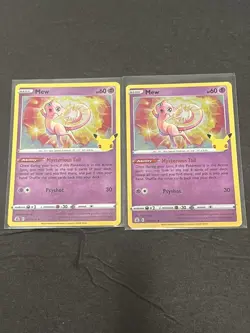 Mew 011/025 Pokemon Celebrations Holo Rare Lot of 4 Cards NM-M Pokemon TCG - Image 4