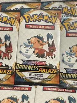 NEW & Sealed Pokemon TCG Mint Fresh Packs Sword & Shield Darkness Ablaze Cards - Image 1