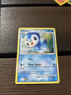 Piplup DP03 Holo Rare Diamond Pearl Black Star Promo Pokemon Card LP Condition - Image 1