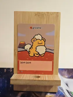 Pokiebubies 1st Edition - Growlie 63 Fanmade Pokemon Card Chef Ken Lee Growlithe - Image 1