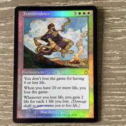 Transcendence FOIL Torment NM White Rare MTG NM Magic: The Gathering - Image 1
