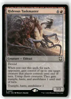 MTG Hideous Taskmaster Commander: Modern Horizons 3 0057 Regular Rare - Image 1
