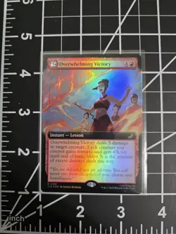 Overwhelming Victory 0196 TLE Extended Art Foil MTG Avatar NM/M - Image 1
