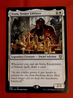 Sram, Senior Edificer #386 Commander Legends Reg Rare MTG - Unplayed Mint+ - Image 1