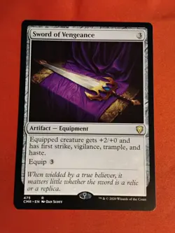 Sword of Vengeance #475 Commander Legends - MTG - Unplayed Mint+ - Image 1