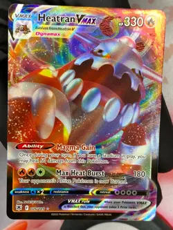 Heatran Vmax 026/189 English Pokemon TCG Astral Radiance Ultra Rare Full Art - Image 1