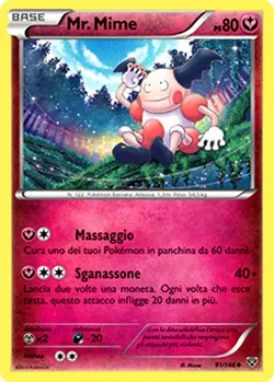 Pokemon Carta Mr. Mime 91/146 Non Comune in Italiano Usata Card ? - Image 1