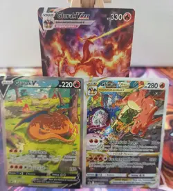 Glurak V VSTAR VMAX SWSH260 SWSH261 SWSH262 Promo Deutsch NM Pokemon - Image 1