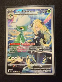 Pokemon Karte - Cynthias Roserade (DRI 184) Deutsch NM Ewige Rivalen - Image 1