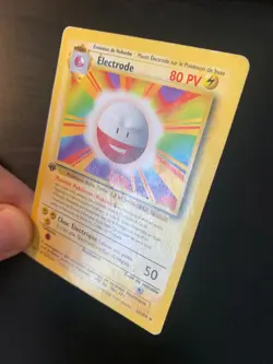 Carte Pokemon : Electrode 21/102 Edition 1 Set de Base Wizards Francaise - Image 3