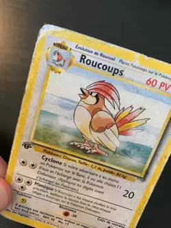 Carte Pokemon : Roucoups 22/102 Set de Base Edition 1 Wizards Francais - Image 2