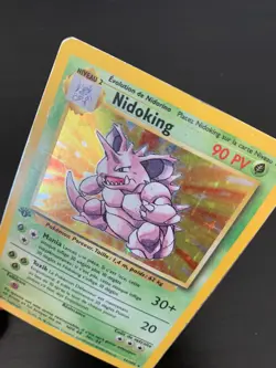 Carte Pokemon : Nidoking 11/102 Edition 1 Set de Base Wizards Francaise - Image 4