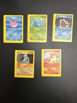 Pokemon Lotto Expedition 5 Carte Com ITA No Holo Bulbasaur 94 Jynx 83 Machop 117 - Image 1