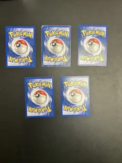 Pokemon Lotto Expedition 5 Carte Com ITA No Holo Bulbasaur 94 Jynx 83 Machop 117 - Image 2