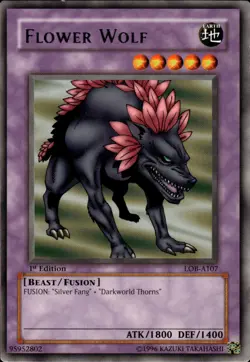 Flower Wolf Rare Legend of Blue Eyes White Dragon LOB-A107 - Image 1