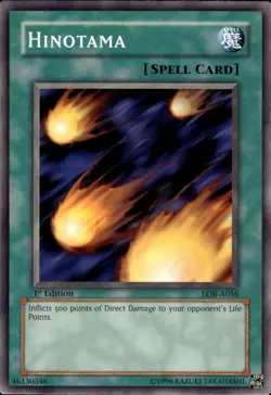 Hinotama Common Legend of Blue Eyes White Dragon 1st Edition LOB-A056 - Image 1