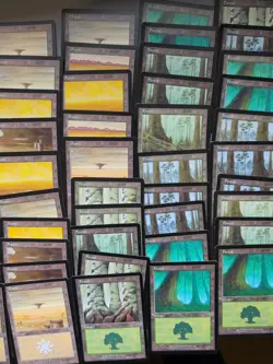 MTG 119 Mercadian Masques Basic Land Cards As Shown.Lots Of Forest,Island,Plains - Image 5