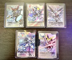 Gundam Tcg Promo Lot -5 Cards collaboration Eternal - Image 1