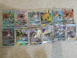 Bundle of 11 gx Pokemon cards from sun and moon era with full art professor - Image 1