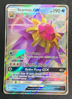 Starmie GX 14/68 Hidden Fates Ultra Rare Holo Pokemon TCG Card NM - Image 1