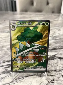 Torterra ex 185/162 Pokemon TCG S&V Temporal Forces Ultra Rare English - Image 1