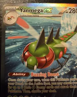 Yanmega EX 228/182 Special Illustration Rare Destined Rivals Pokemon TCG - Image 2