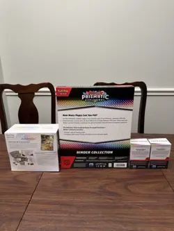 Pokemon Prismatic Evolutions Lot - ETB, 2x Booster Bundles - Binder Collection - Image 2