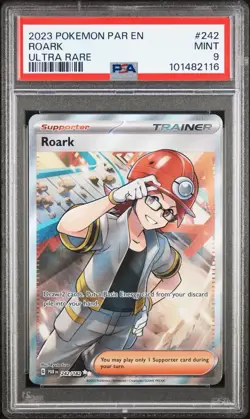 2023 Pokemon PAR Roark Paradox Rift Ultra Rare 242/182 PSA 9 Mint - Image 1