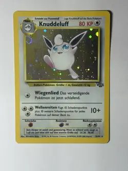 Pokemon Karte - Knuddeluff (16/64) Dschungel Set - Holo - Vintage - Exzellent - Image 1