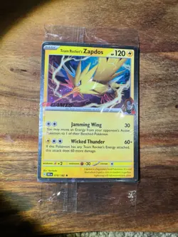 Team Rocket's Zapdos 070/182 Destined Rivals Sealed EB GAMES Promo Pokemon TCG - Image 1
