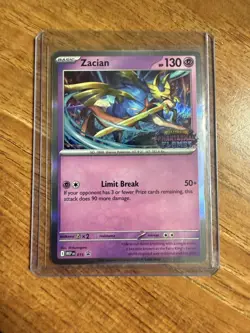 Pokemon Phantasmal Flames Stamped Zacian MEP015 Promo - Image 1