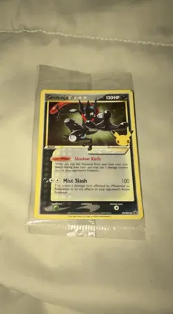 Greninja Gold SWSH144 Sword & Shield Black Star Promo Holo Pokemon Sealed Plasti - Image 1
