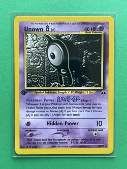 2001 Pokemon Neo Discovery Unown 1st Edition #33/75 Non-Holo LP+/NM - Image 1