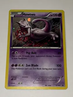 2015 Pokemon TCG Mewtwo XY101 Black Star Promo! Very LP Cond. - Image 1