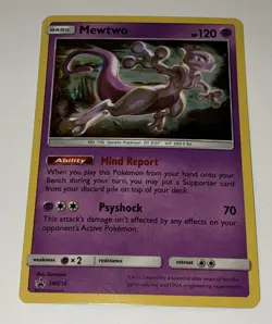 2019 Pokemon TCG Mewtwo SM214 Black Star Promo! NM Cond. - Image 1