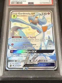 2019 POKEMON SUN & MOON HIDDEN FATES #SV75 FULL ART/GARDEVOIR GX PSA 9 - Image 2